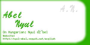 abel nyul business card